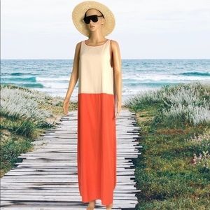 NWT Alice + Olivia color block maxi dress size M